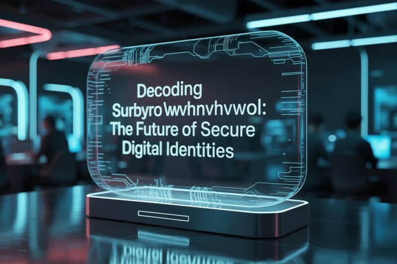 Decoding Surbyrobwnv6hmvrwi5wol: The Future of Secure Digital Identities